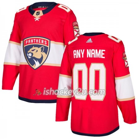 Mænd NHL Florida Panthers Trøje Tilpasset Adidas 2017-2018 Rød Authentic